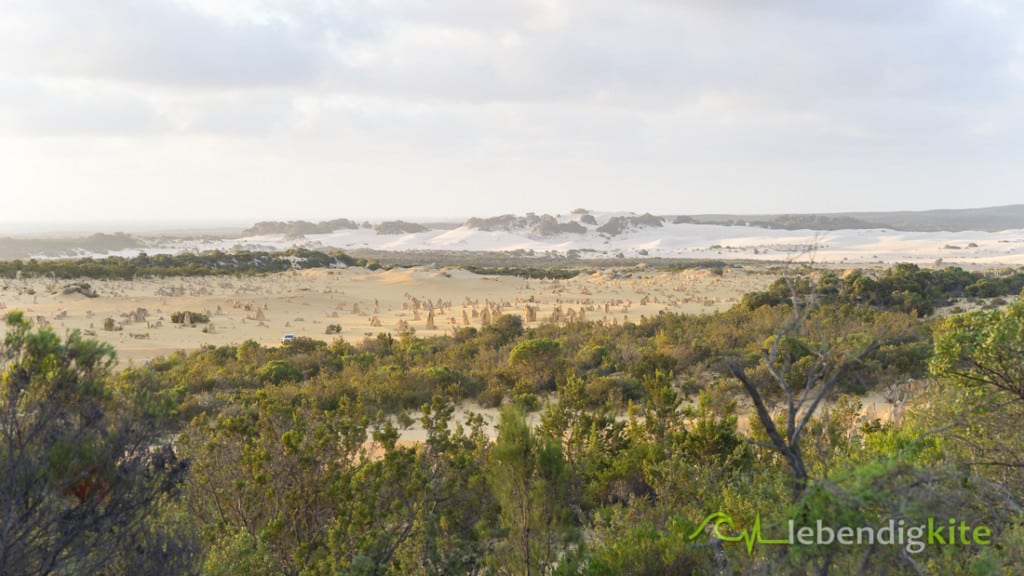 Sonnenuntergang Pinnacle Dessert Jurien Bay