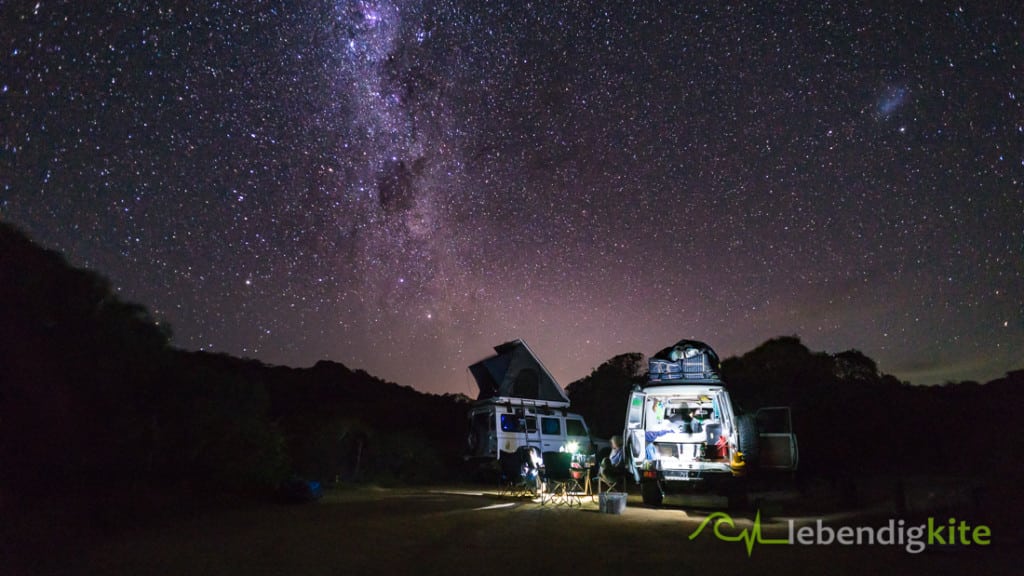 Camping Australien Nachthimmel Milchstrasse