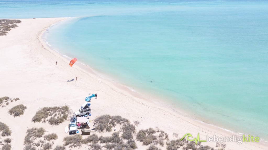 Australien Camping direkt am Strand die besten Kitespots